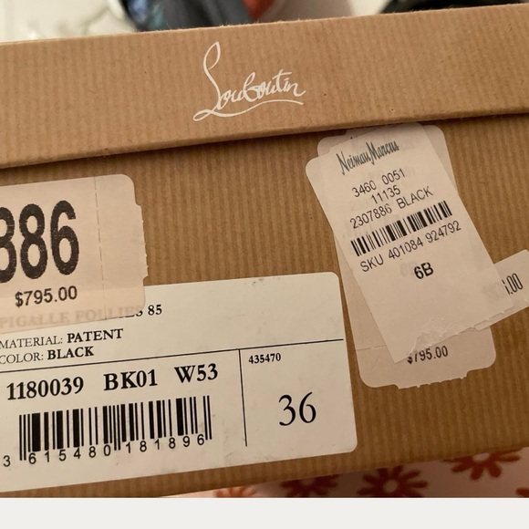 Christian Louboutin Glossy Black Heels - Picture 6 of 6